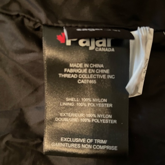 Pajar Women’s Quilted Down Coat Faux Fur Trim - Picture 7 of 7